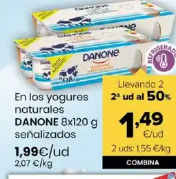 Autoservicios Familia DANONE En los yogures naturales oferta