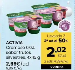 Autoservicios Familia ACTIVIA Cremoso 0,0% sabor frutos silvestres oferta