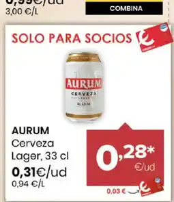Autoservicios Familia AURUM Cerveza Lager oferta
