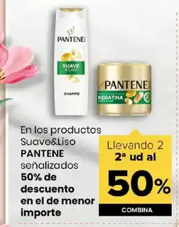 Autoservicios Familia PANTENE En los productos Suave&Liso oferta