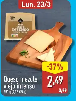 ALDI Queso mezcla viejo intenso oferta