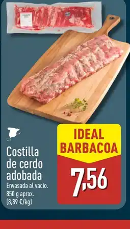 ALDI Costilla de cerdo adobada oferta