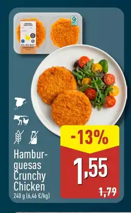ALDI Hambur- guesas Crunchy Chicken oferta