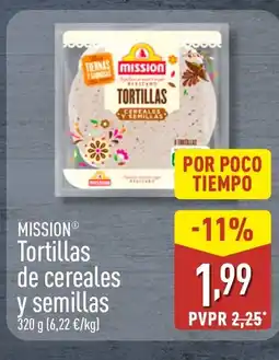 ALDI MISSION Tortillas de cereales y semillas oferta