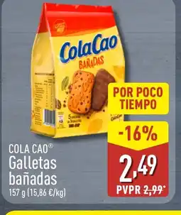 ALDI COLA CAO Galletas bañadas oferta