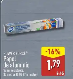 ALDI POWER FORCE Papel de aluminio oferta