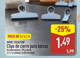 ALDI HOME CREATION Clips de cierre para bolsas oferta