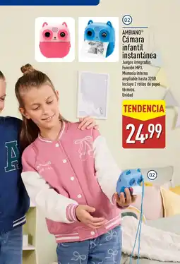 ALDI AMBIANO Cámara infantil instantánea oferta