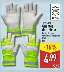 ALDI TOP CRAFT Guantes de trabajo oferta