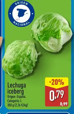 ALDI Lechuga iceberg oferta