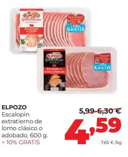 Alimerka ELPOZO Escalopin extratierno de lomo clásico o adobado oferta