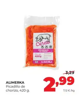 Alimerka ALIMERKA Picadillo de chorizo oferta