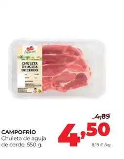 Alimerka CAMPOFRÍO Chuleta de aguja de cerdo oferta