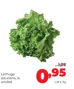 Alimerka Lechuga asturiana, la unidaa oferta