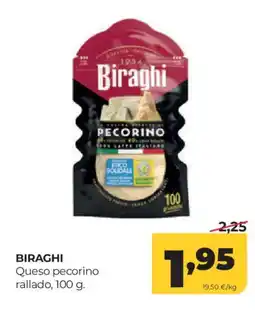 Alimerka BIRAGHI Queso pecorino rallado oferta