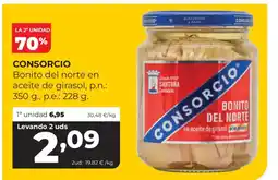 Alimerka CONSORCIO Bonito del norte en aceite de girasol oferta