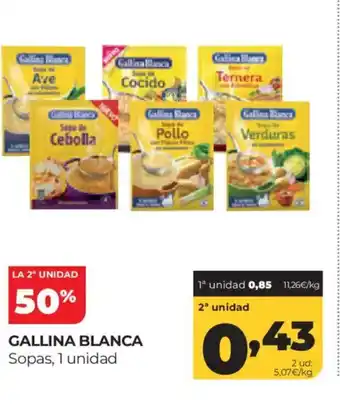 Alimerka GALLINA BLANCA Sopas oferta