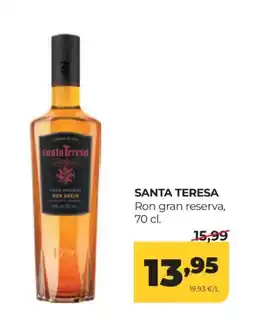Alimerka SANTA TERESA Ron gran reserva oferta