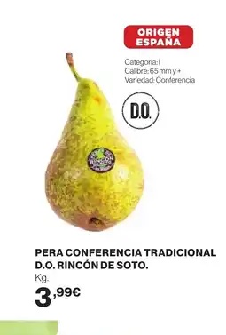 Hipercor Pera conferencia tradicional d.o. rincón de soto oferta