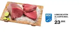 Hipercor Lomo de atún al corte msc oferta