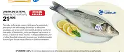 Hipercor Lubina de estero oferta