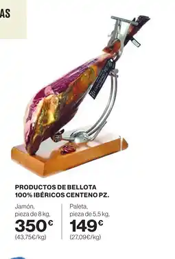 Hipercor Productos de bellota 100% ibéricos centeno pz oferta