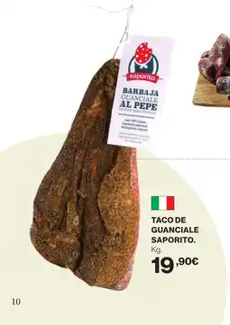 Hipercor Taco de guanciale saporito oferta