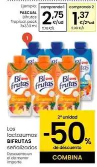 Eroski Pascual - bifrutas tropical oferta
