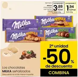 Eroski Milka - chocolate con leche oferta
