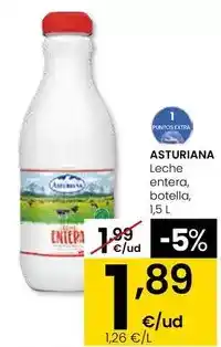 Eroski Asturiana - leche entera oferta