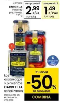 Eroski Carretilla - pimiento piquillo ajo oferta