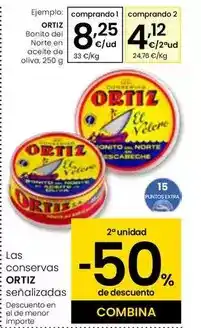 Eroski Ortiz - bonito del norte en aceite de oliva oferta