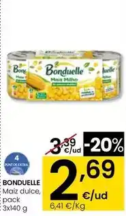 Eroski Bonduelle - maíz dulce oferta