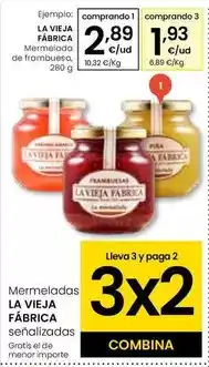 Eroski La vieja fábrica - mermelada de frambuesa oferta