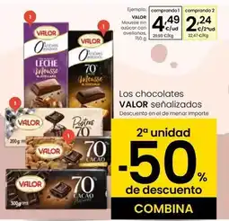Eroski Valor - mousse sin azúcar con avellanas oferta