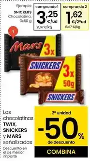 Eroski Snickers - chocolatina oferta