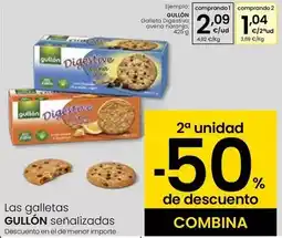Eroski Gullón - galleta digestiva avena naranjo oferta