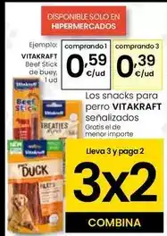 Eroski Vitakraft - beef stick de buey oferta