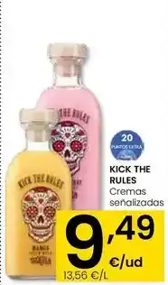 Eroski Kick the rules - cremas señalizadas oferta