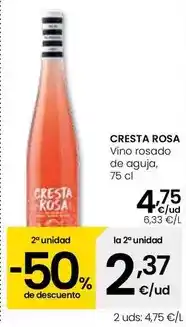Eroski Cresta rosa - vino rosado de aguja oferta