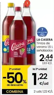 Eroski La casera - tintos de verano oferta
