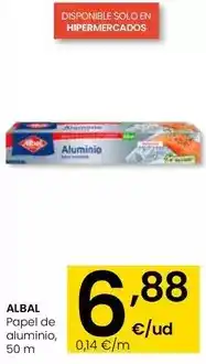 Eroski Albal - papel de aluminio oferta