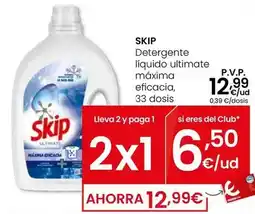 Eroski Skip - detergente liquido ultimate maxima eficacia oferta