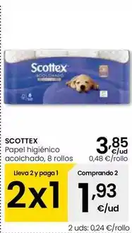 Eroski Scottex - papel higienico acolchado oferta