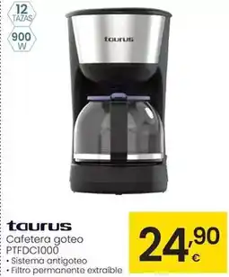 Eroski Taurus - cafetera goteo ptfdc1000 oferta
