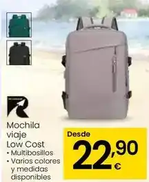 Eroski Mochila viaje low cost oferta