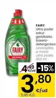 Eroski Fairy - lavavajillas a mano ultra poder oferta