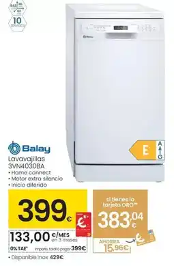 Eroski Balay - lavavajillas 3vn4030ba oferta