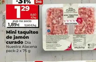 Dia Tacos de jamón dia oferta