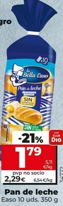 Dia Pan de leche oferta